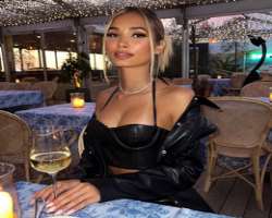 Pia Mia consuming alcohol